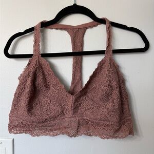 Auden Lace Bralette in Dusty Rose